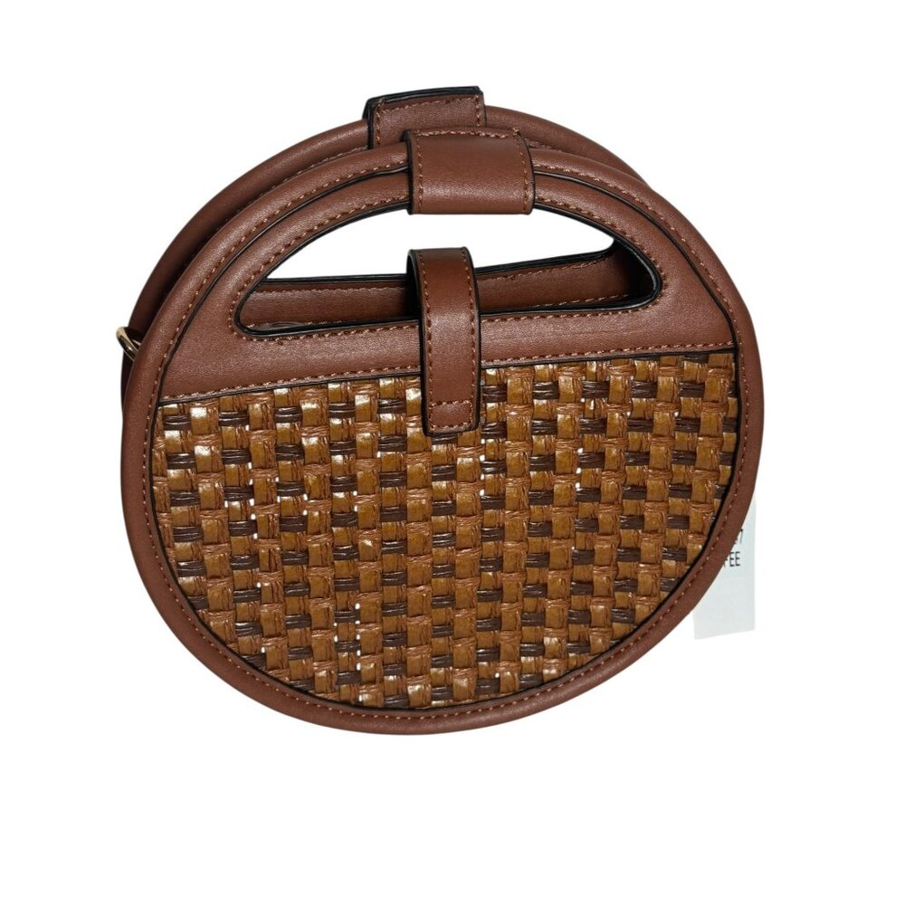 Round Straw Rattan Handbag - Picture 3 of 13